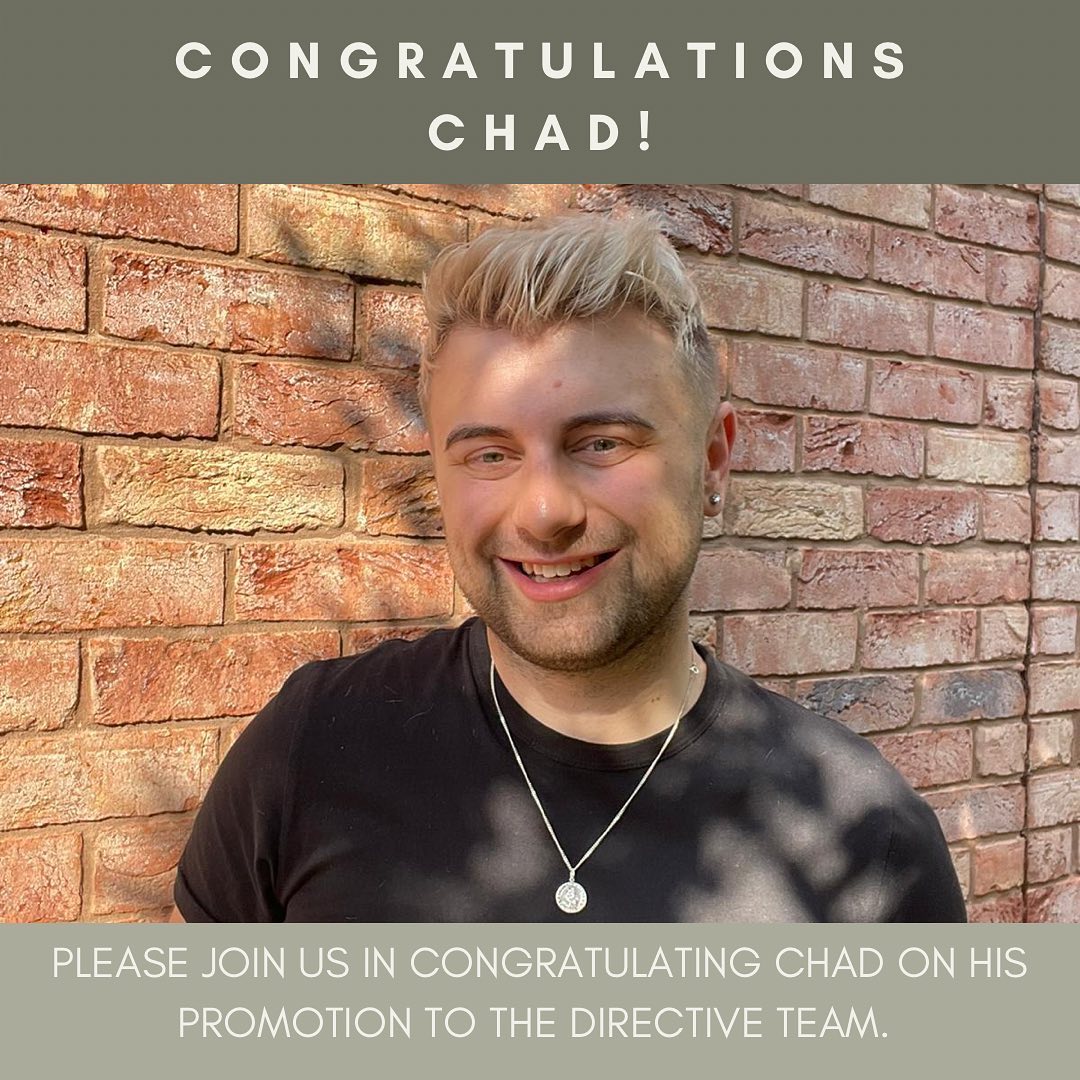 Big Congratulations On Your Promotion, Chad!